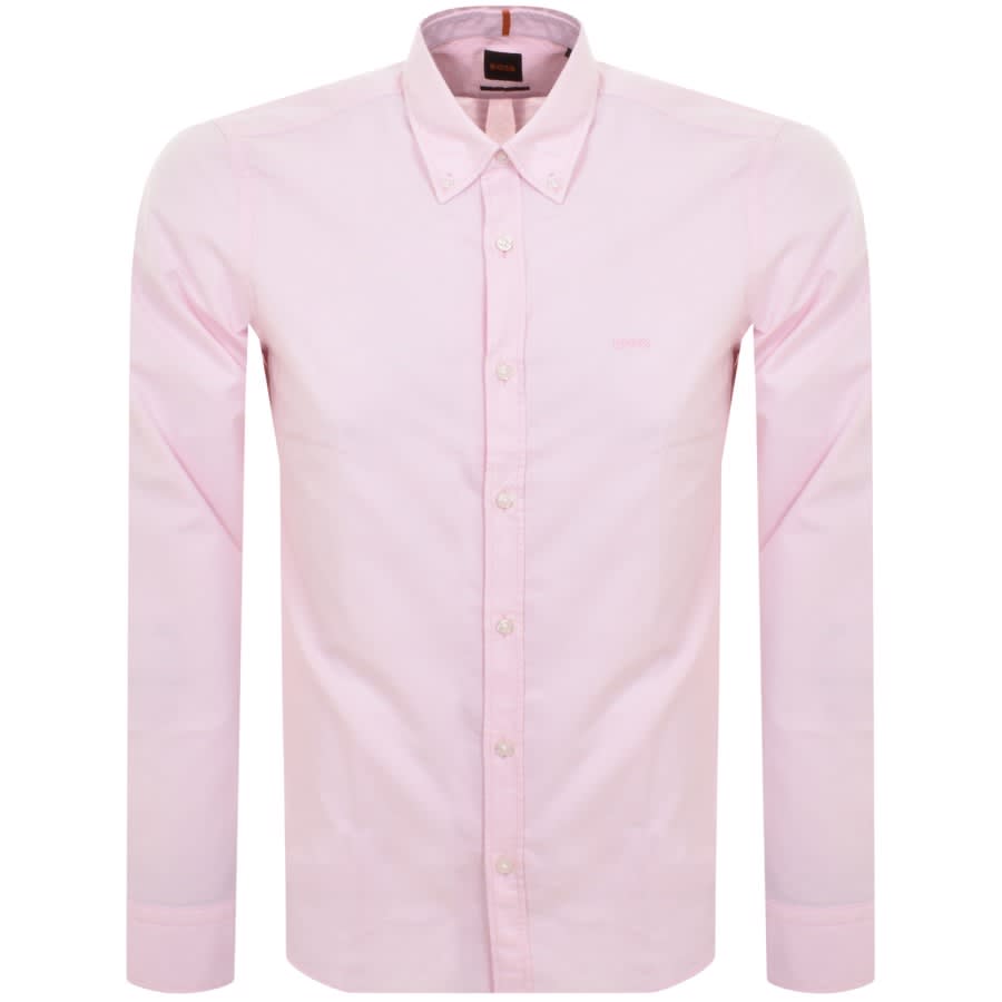 Image number 1 for BOSS Rickert Long Sleeved Shirt Pink