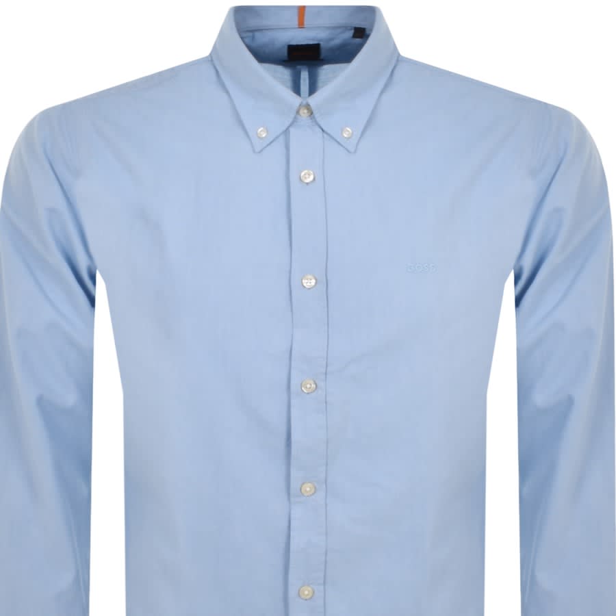 Image number 2 for BOSS Rickert Long Sleeved Shirt Blue