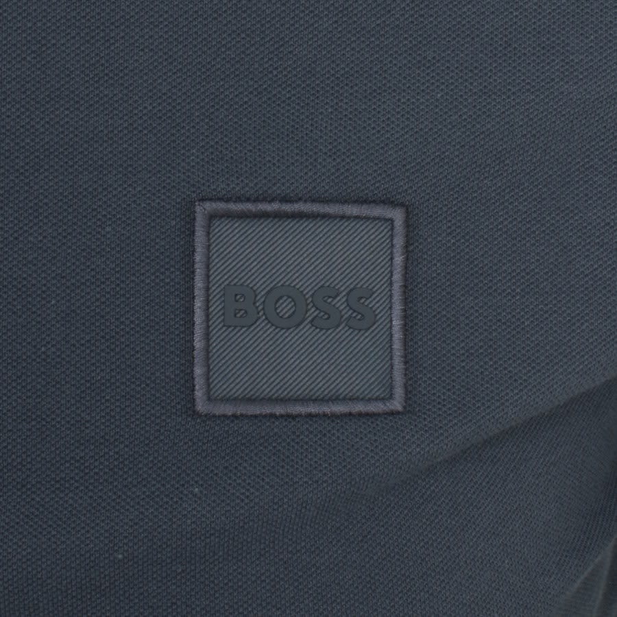 Image number 3 for BOSS Passerby Long Sleeved Polo T Shirt Blue
