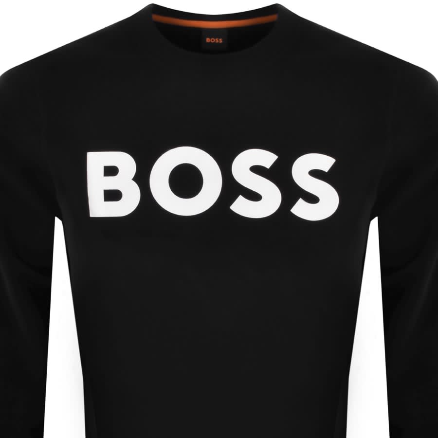 Image number 2 for BOSS Webasic Crew Neck Sweatshirt Black