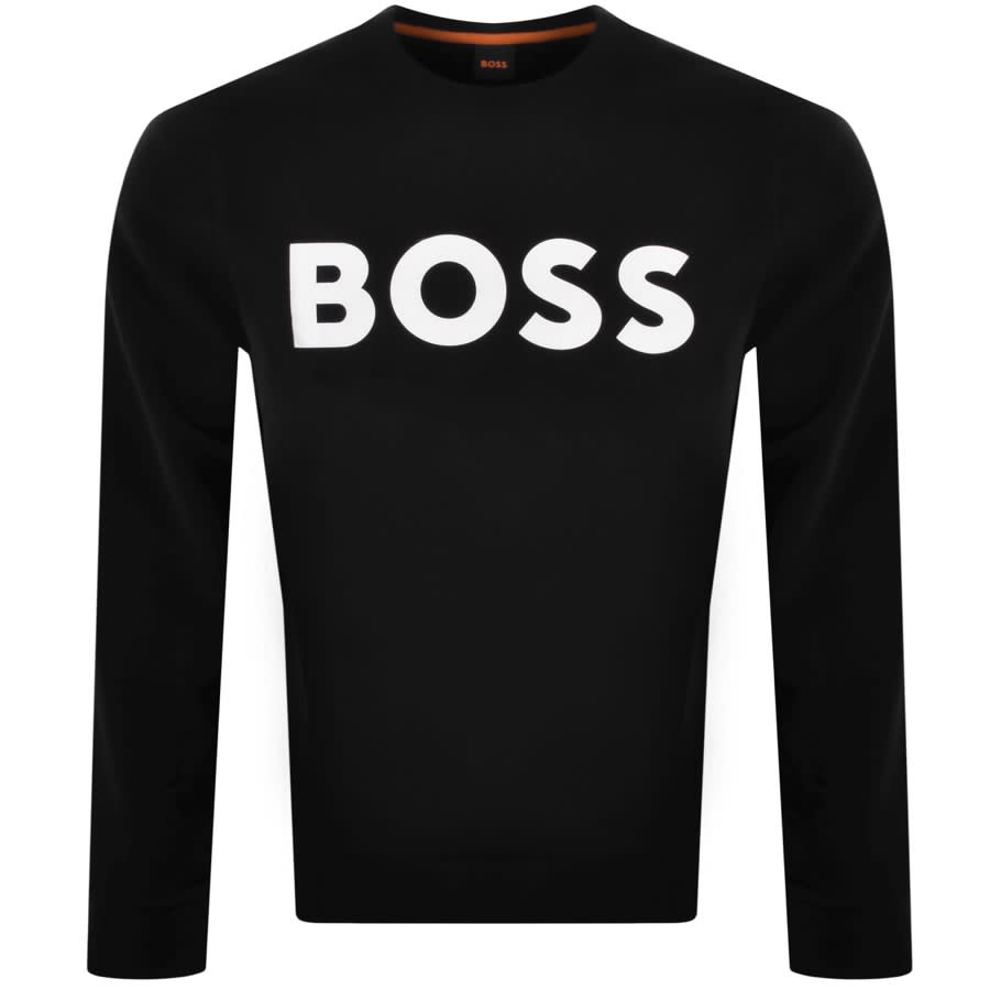 Image number 1 for BOSS Webasic Crew Neck Sweatshirt Black
