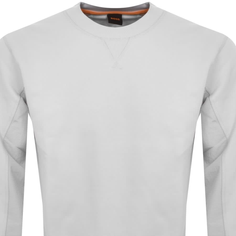 Image number 2 for BOSS Wenylon 01 Crew Neck Sweatshirt Grey