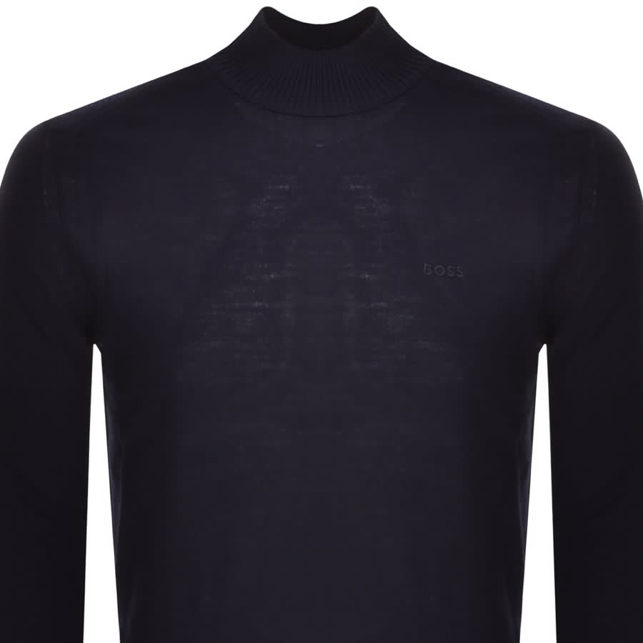 Image number 2 for BOSS Avac M Knit Jumper Navy