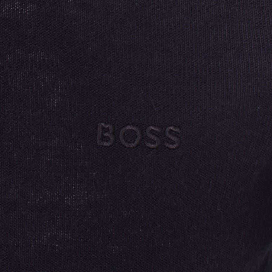 Image number 3 for BOSS Avac M Knit Jumper Navy