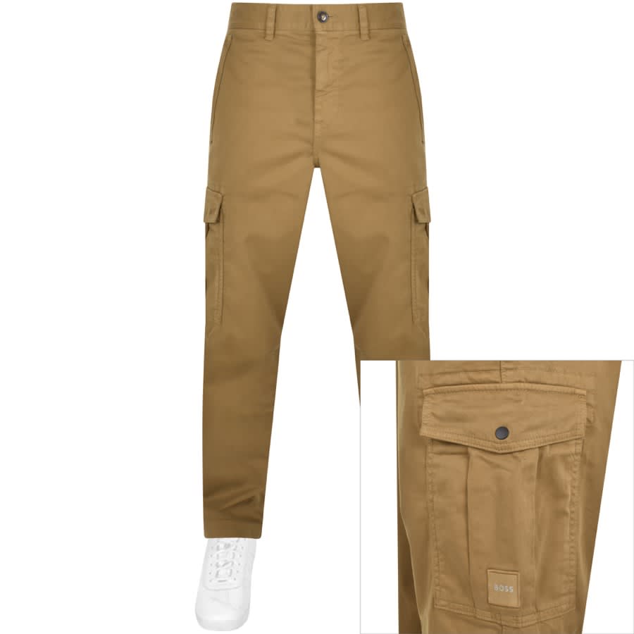 Image number 1 for BOSS Sisla 5 Cargo Trousers Brown