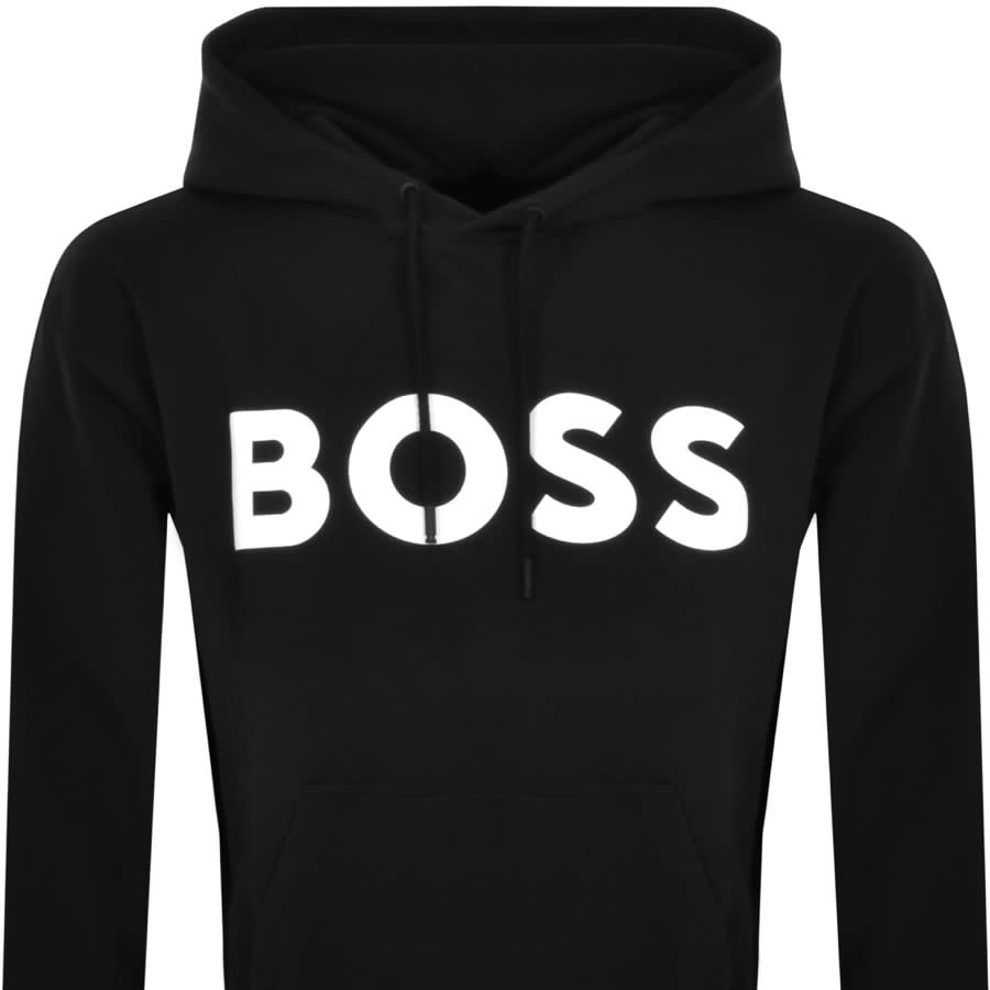 Image number 2 for BOSS We Basic Logo Hoodie Black