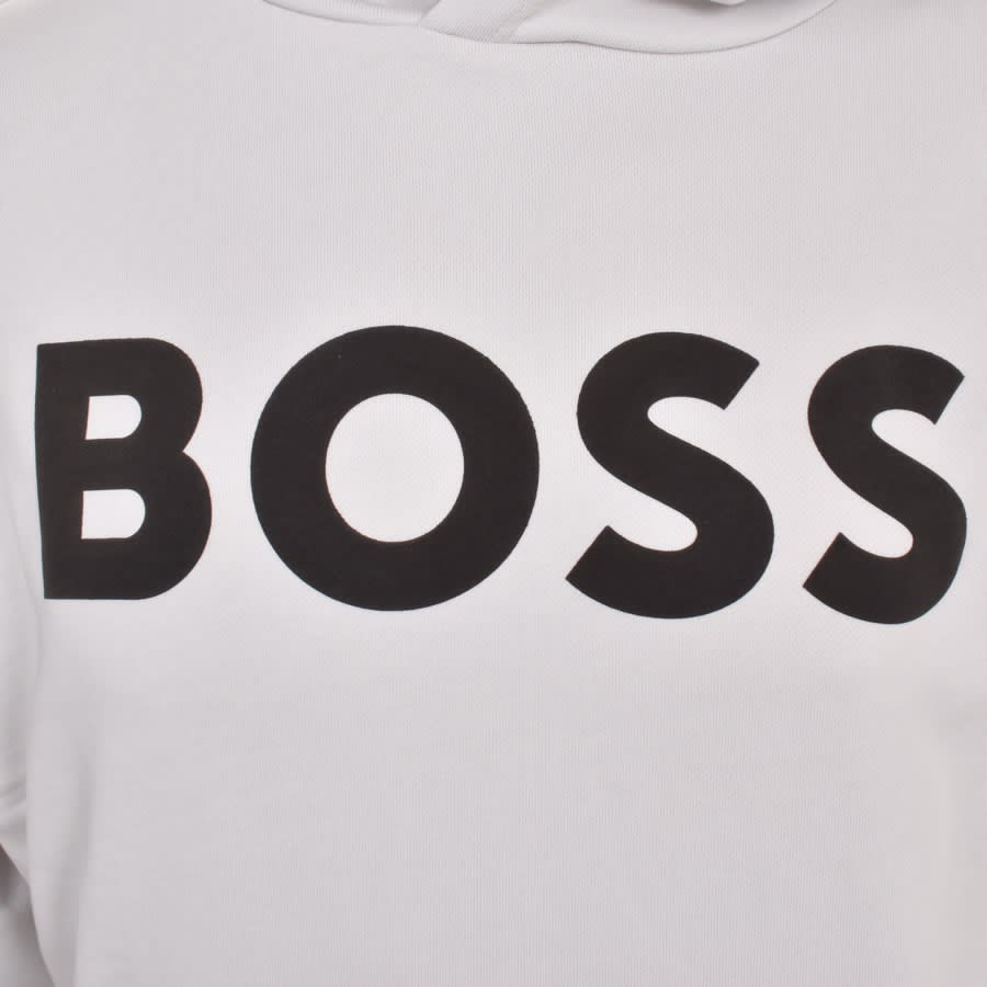 Image number 3 for BOSS We Basic Logo Hoodie Grey