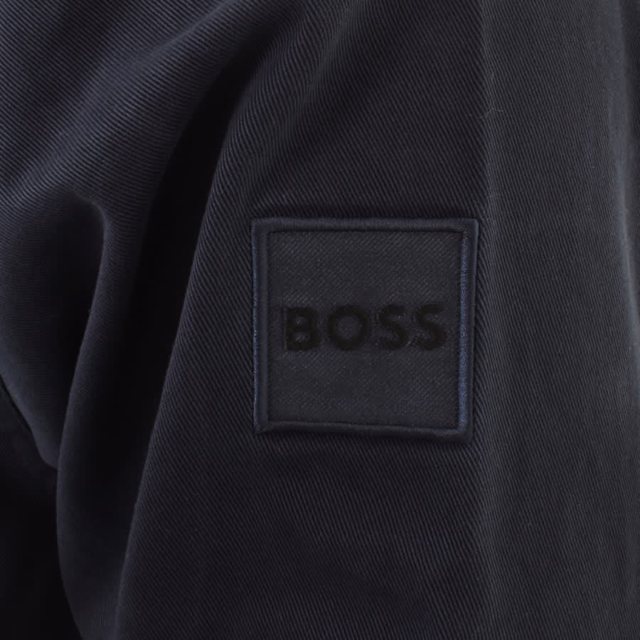 Image number 3 for BOSS Lovelock Overshirt Jacket Navy