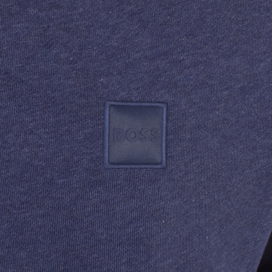 Image number 3 for BOSS Zetrust Half Zip Sweatshirt Navy