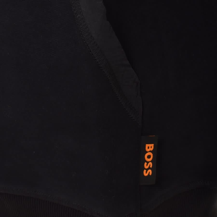 Image number 3 for BOSS Wenylon Pullover Hoodie Black