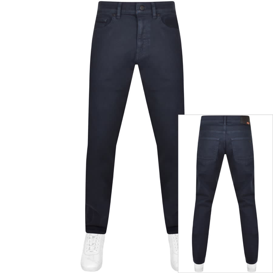 Image number 1 for BOSS Delaware Slim Fit Jeans Navy