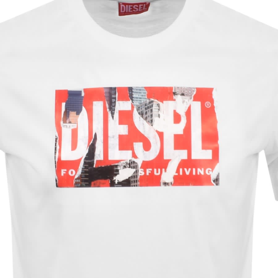 Image number 3 for Diesel T Just L13 T Shirt White