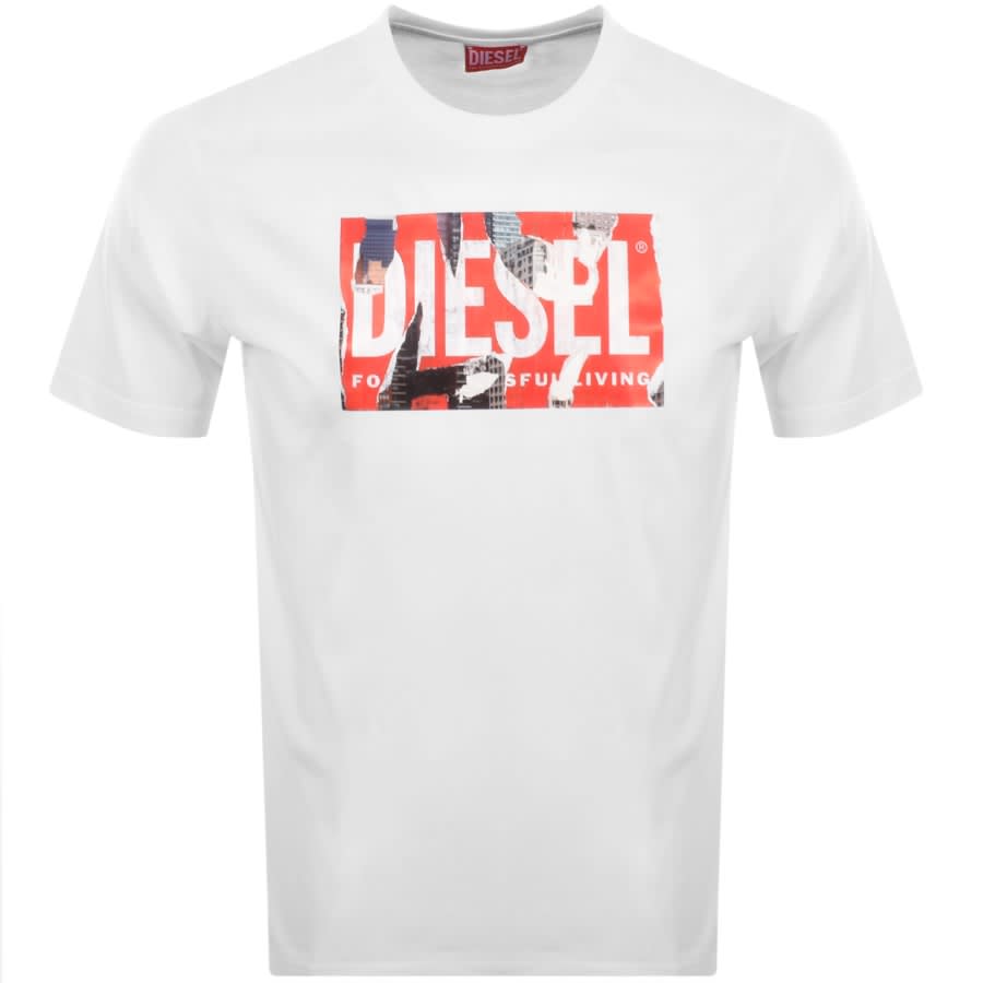 Image number 1 for Diesel T Just L13 T Shirt White