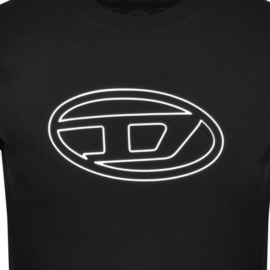 Image number 3 for Diesel T Just Bigoval T Shirt Black