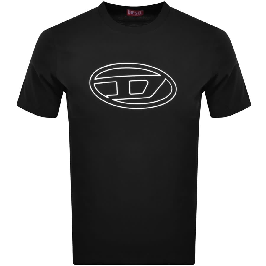Image number 1 for Diesel T Just Bigoval T Shirt Black