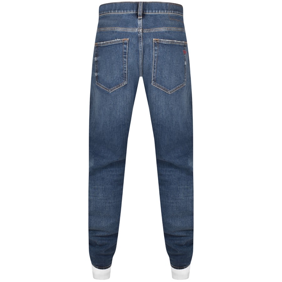 Image number 2 for Diesel D Viker Reguar Fit Jeans Mid Wash Blue