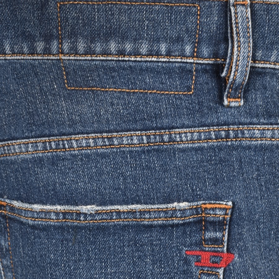 Image number 3 for Diesel D Viker Reguar Fit Jeans Mid Wash Blue