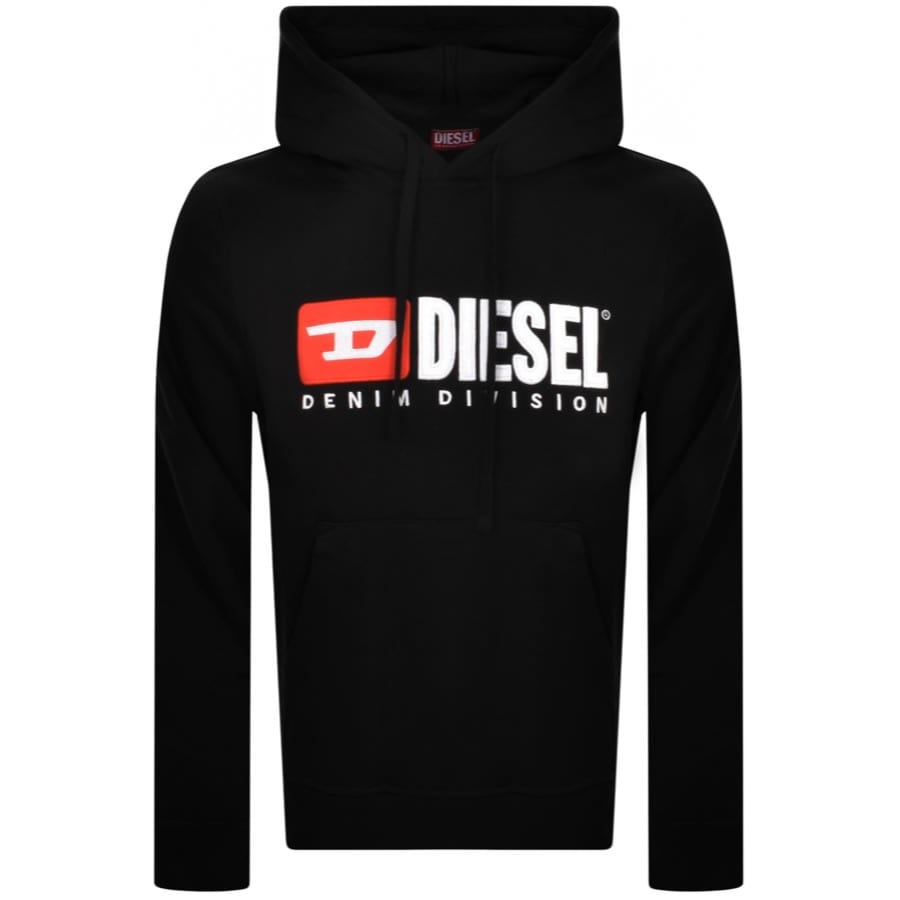 Image number 1 for Diesel S Ginn Logo Hoodie Black