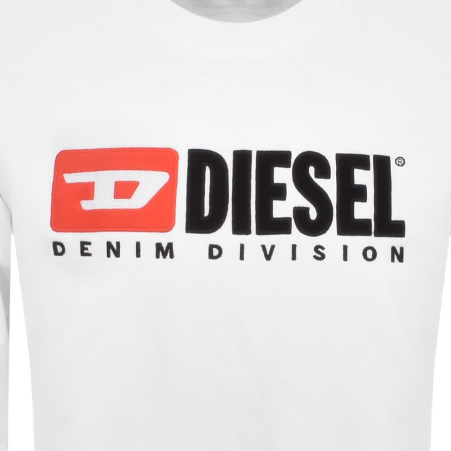 Image number 3 for Diesel S Ginn Logo Sweatshirt White