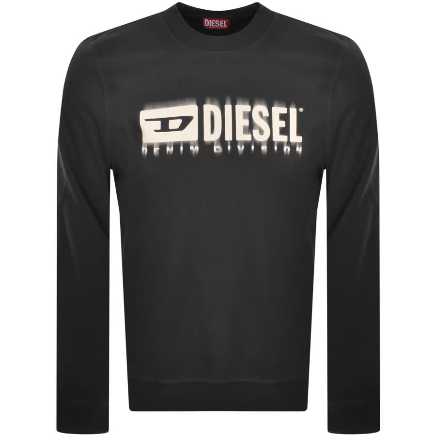 Image number 1 for Diesel S Ginn L8 Logo Sweatshirt Grey