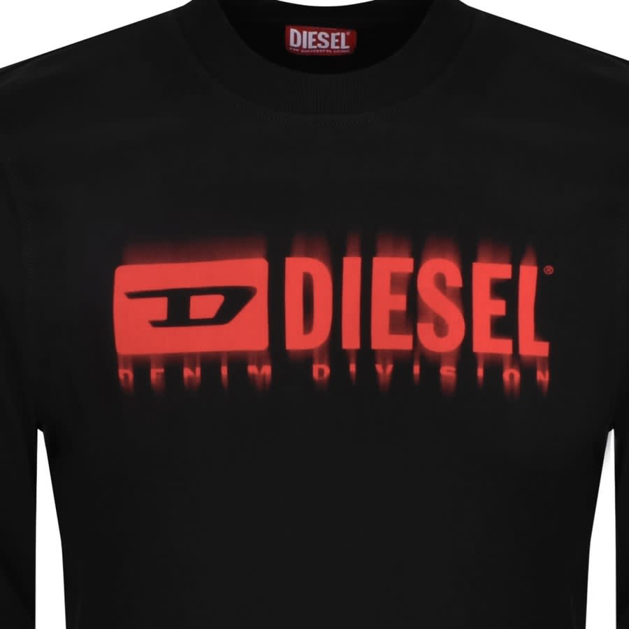 Image number 3 for Diesel S Ginn L8 Logo Sweatshirt Black