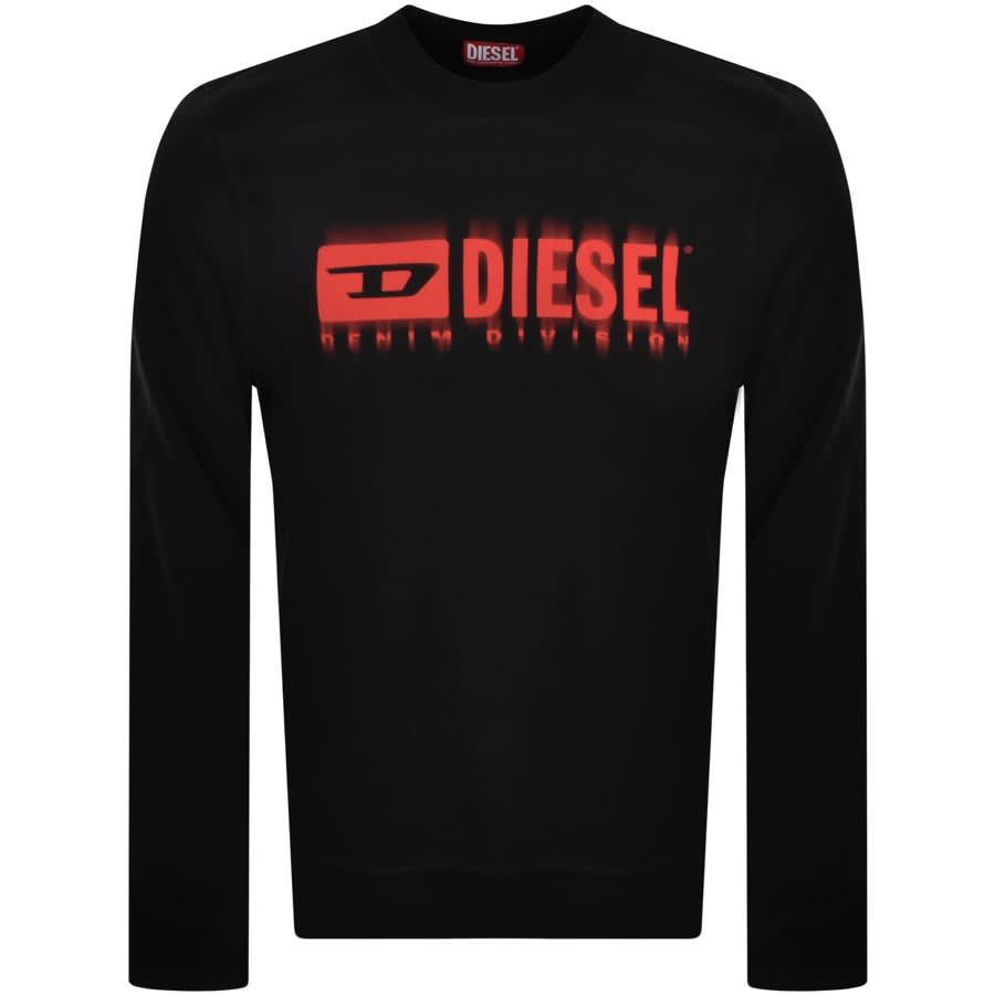 Image number 1 for Diesel S Ginn L8 Logo Sweatshirt Black