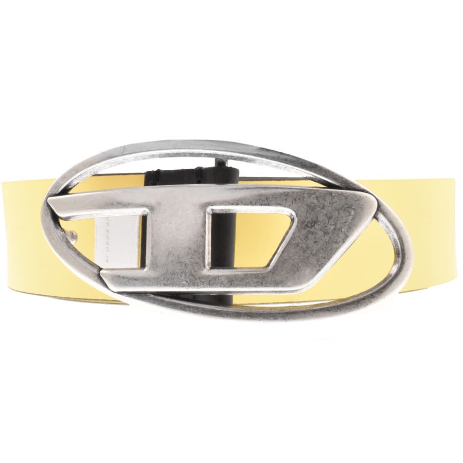 Diesel Oval Reversible Logo Belt Black