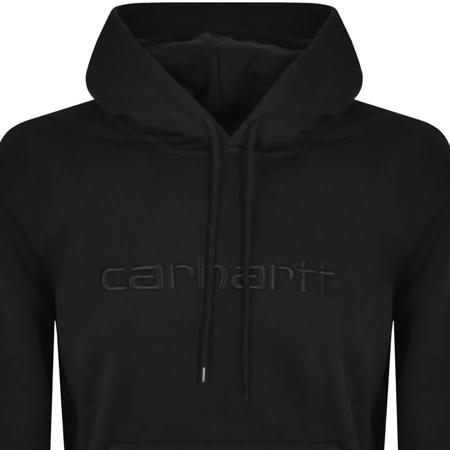 Image number 2 for Carhartt WIP Logo Hoodie Black