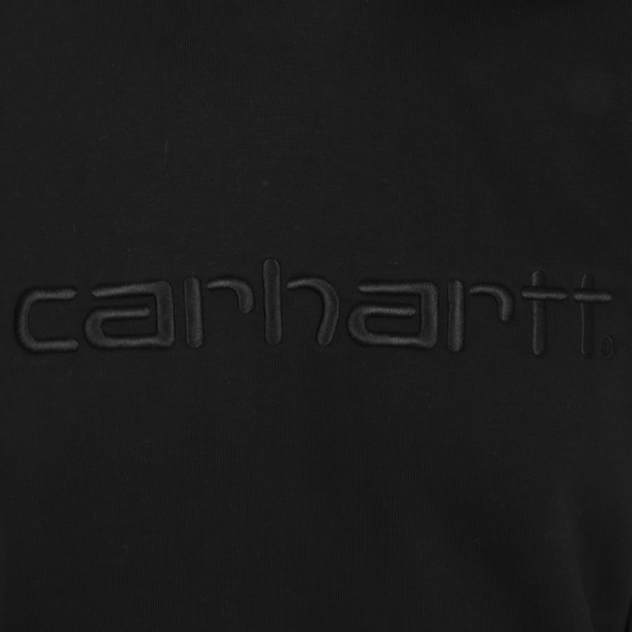 Image number 3 for Carhartt WIP Logo Hoodie Black