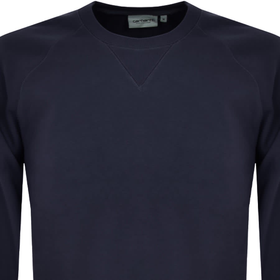 Image number 2 for Carhartt WIP Chase Sweatshirt Navy
