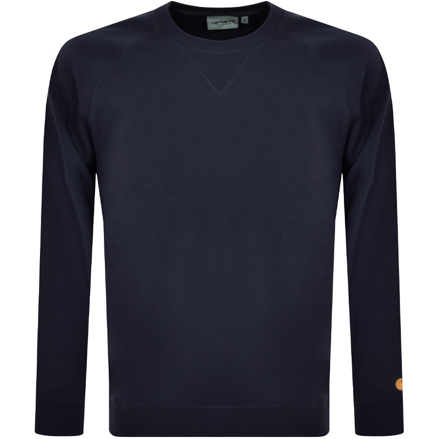 Image number 1 for Carhartt WIP Chase Sweatshirt Navy