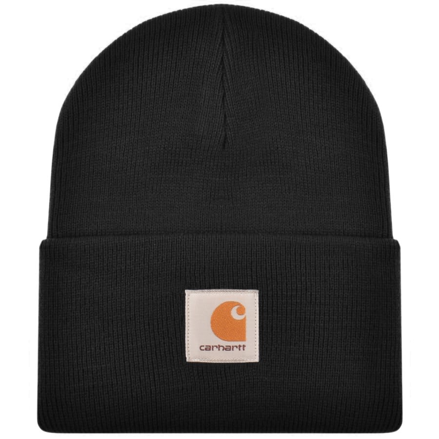 Image number 1 for Carhartt WIP Watch Beanie Hat Black