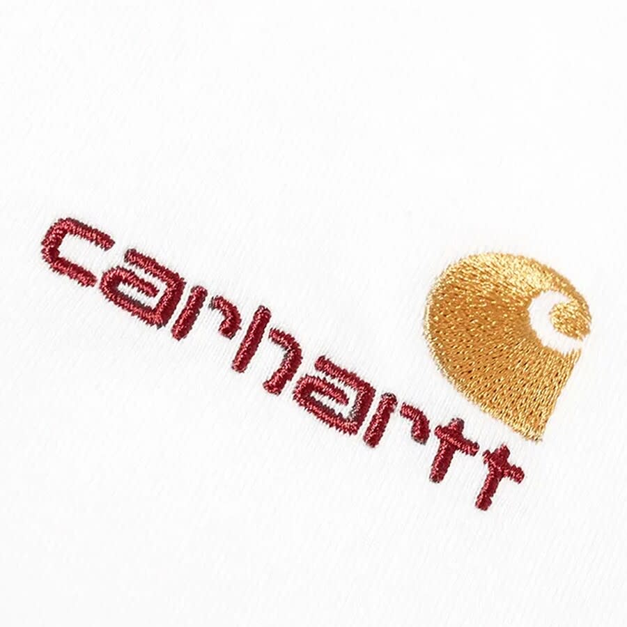 Image number 3 for Carhartt WIP American Script T Shirt White