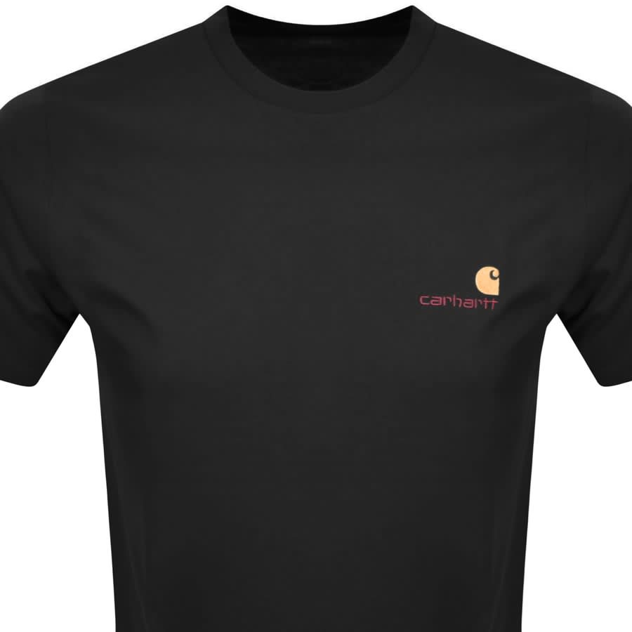Image number 2 for Carhartt WIP Script Logo T Shirt Black