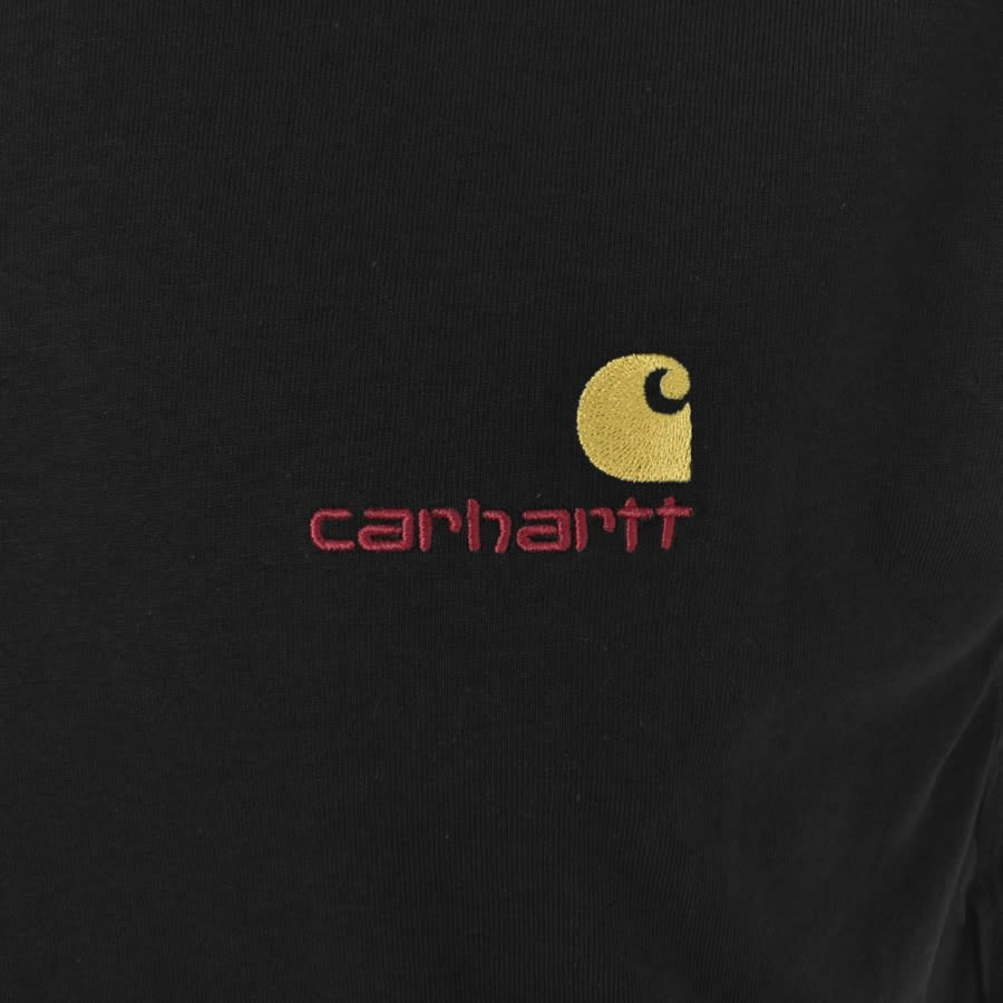 Image number 3 for Carhartt WIP Script Logo T Shirt Black