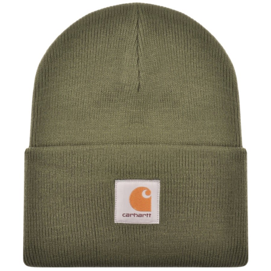 Image number 1 for Carhartt WIP Watch Beanie Hat Green