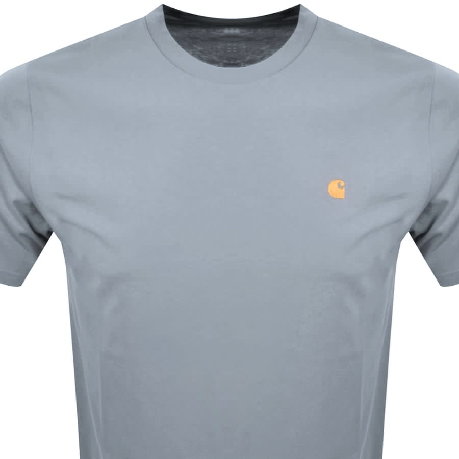 Image number 2 for Carhartt WIP Chase Short Sleeved T Shirt Grey