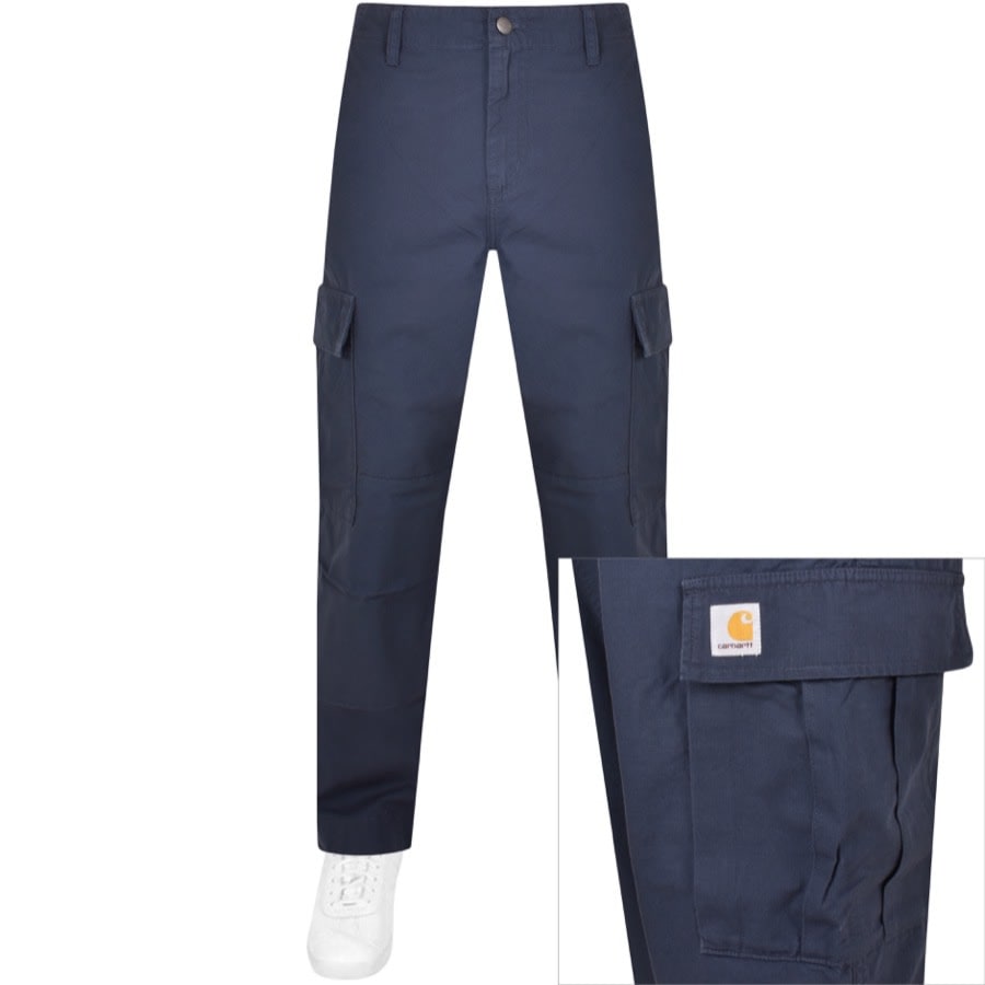 Image number 1 for Carhartt WIP Cargo Trousers Blue