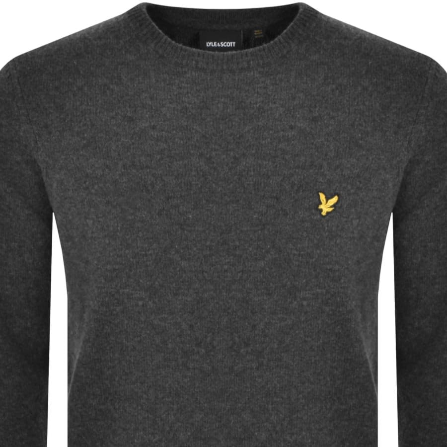 Image number 2 for Lyle And Scott Textured Jumper Grey
