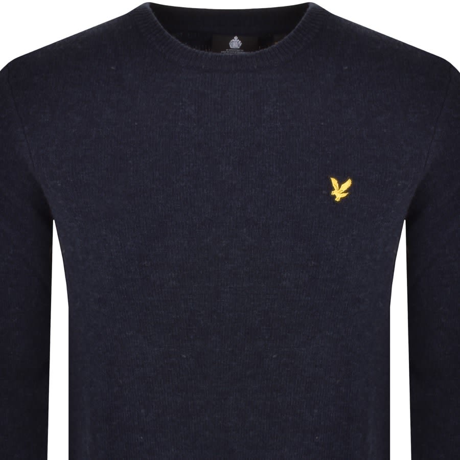 Image number 2 for Lyle And Scott Textured Jumper Navy