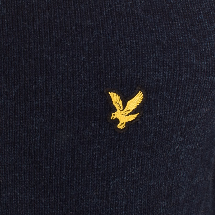 Image number 3 for Lyle And Scott Textured Jumper Navy