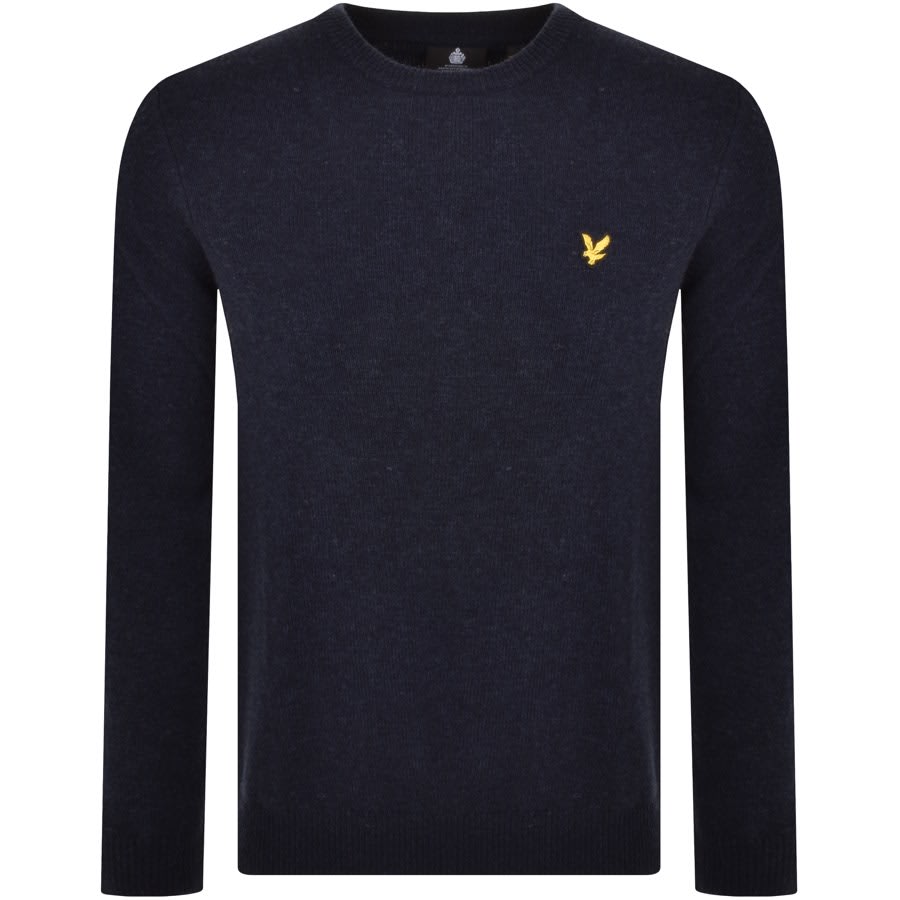Image number 1 for Lyle And Scott Textured Jumper Navy