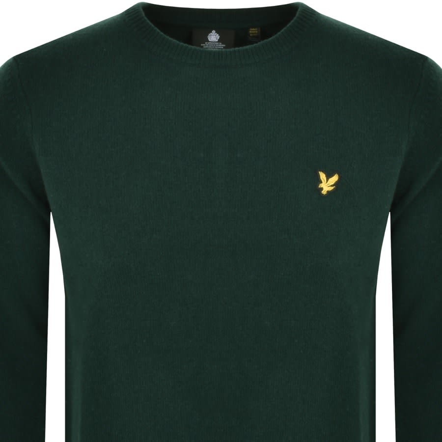 Image number 2 for Lyle And Scott Textured Jumper Green