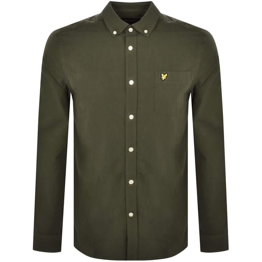 Image number 1 for Lyle And Scott Oxford Long Sleeve Shirt Green