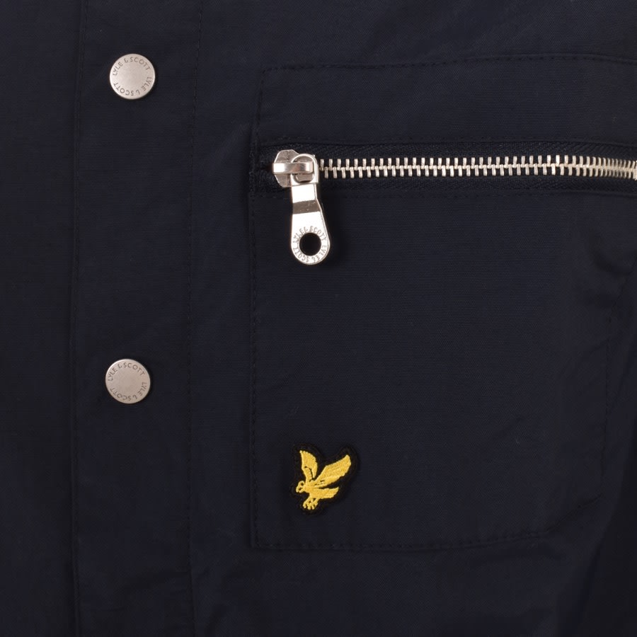 Image number 3 for Lyle And Scott Pocketed Overshirt Navy