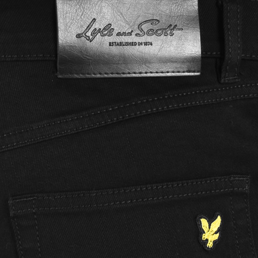 Image number 3 for Lyle And Scott Straight Fit Jeans Black