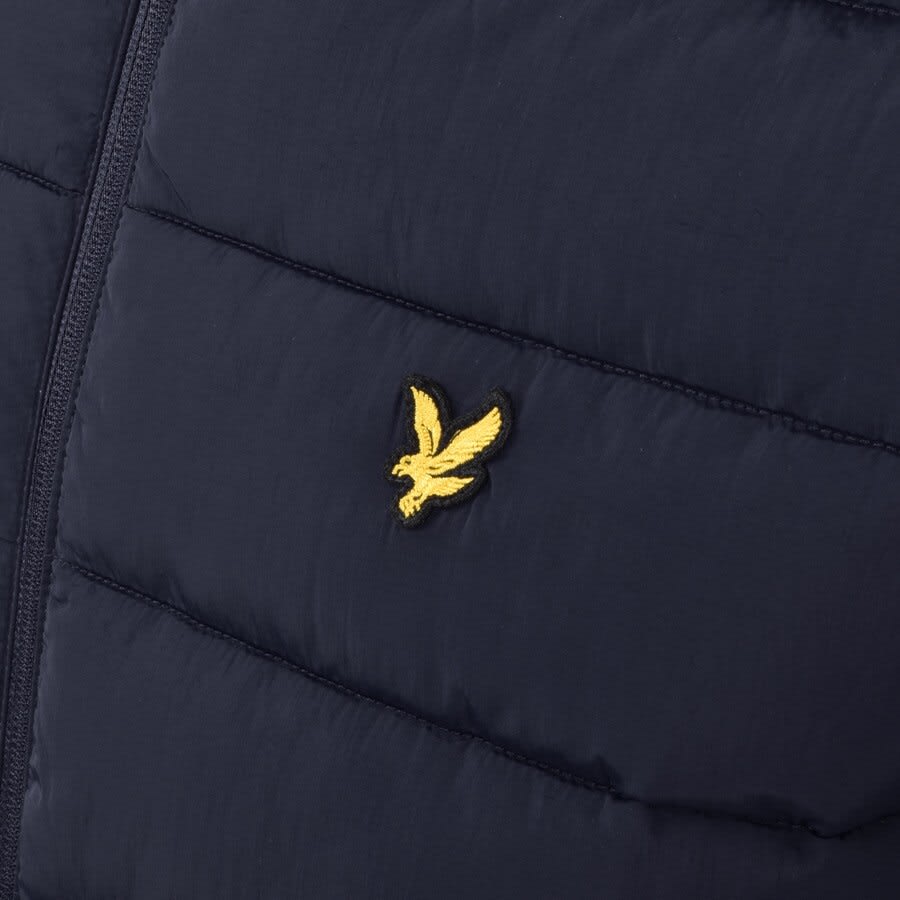 Image number 3 for Lyle And Scott Hooded Puffer Jacket Navy
