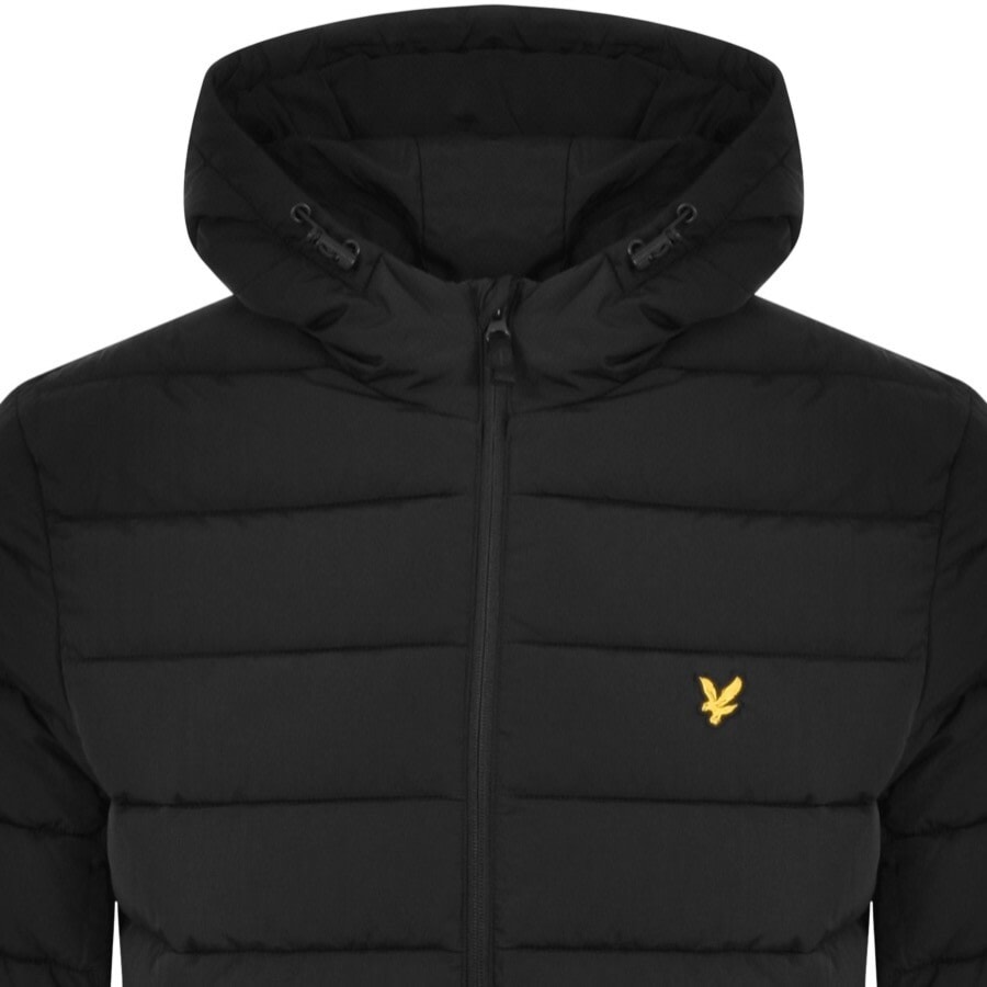 Image number 2 for Lyle And Scott Hooded Puffer Jacket Black