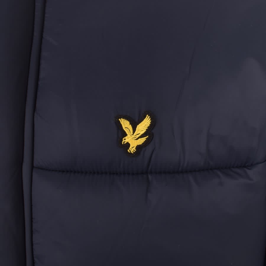 Image number 3 for Lyle And Scott Wadded Puffer Jacket Navy