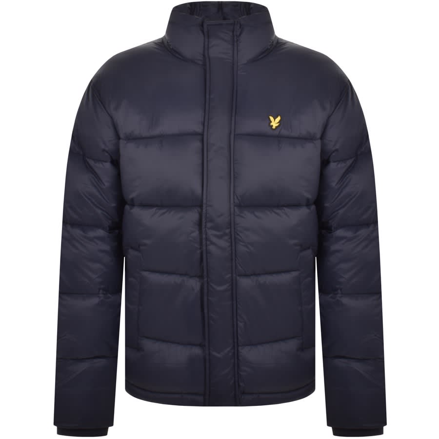 Image number 1 for Lyle And Scott Wadded Puffer Jacket Navy